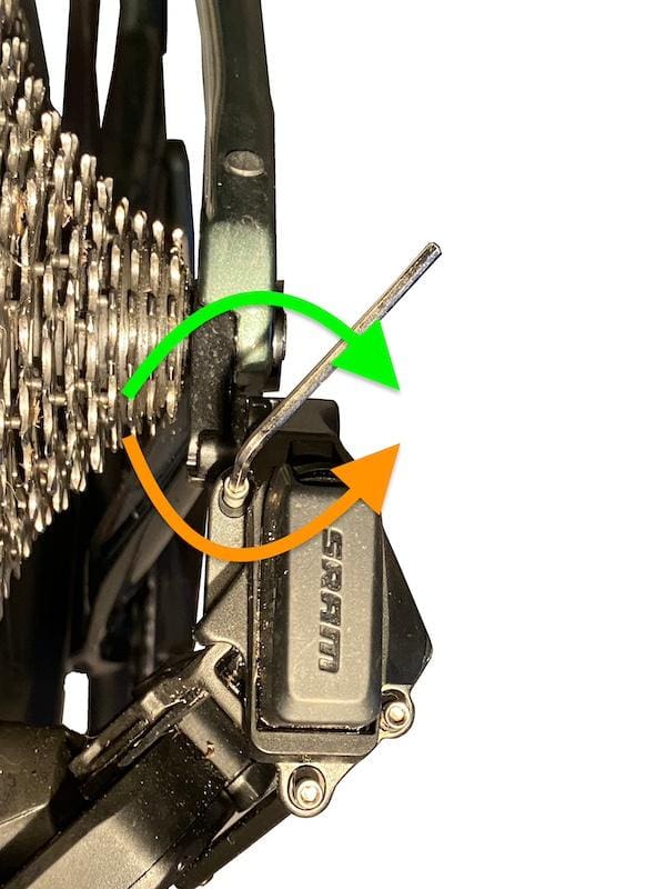 Réglage des dérailleurs Sram AXS