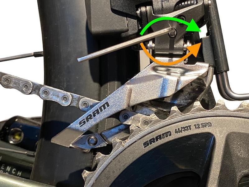 Réglage des dérailleurs Sram AXS