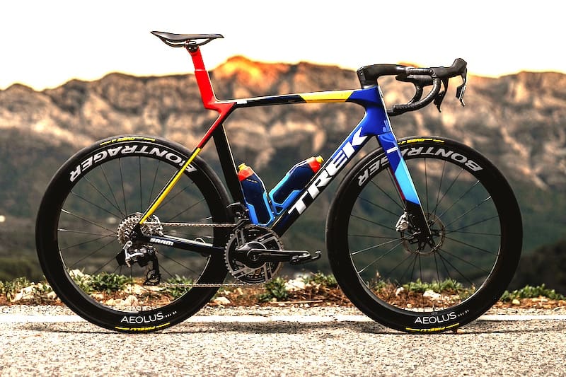 vélo Trek Madone 8 utilisé sur les Tour de fRance par l'équipe Lidl-Trek