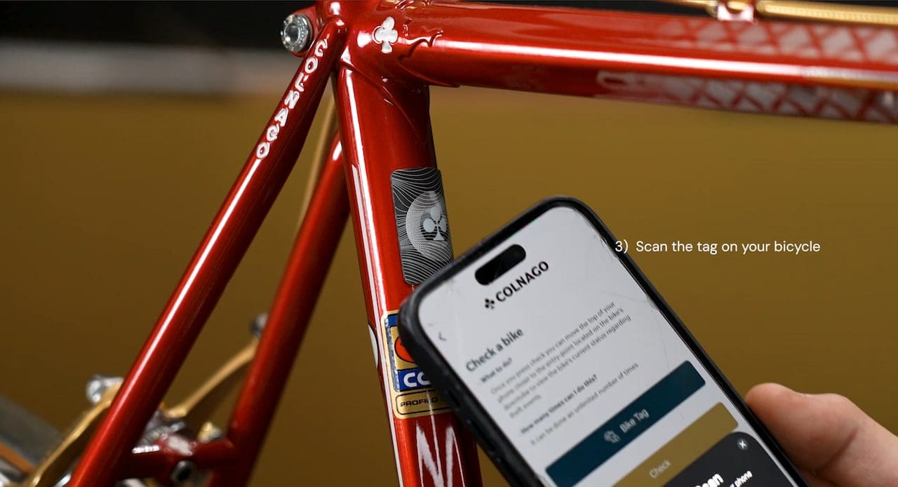 Identification et authentification des Colnago avec Blockchain et le Retrofitting