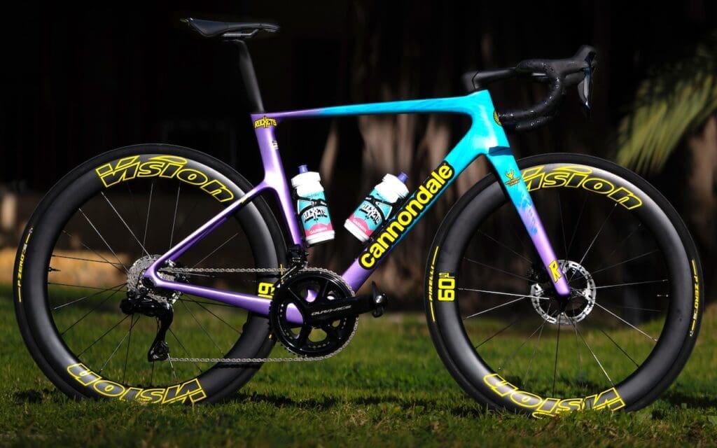 Vélo Cannondale de l'équipe Unibet-Tietema-Rockets pour la saison 2025