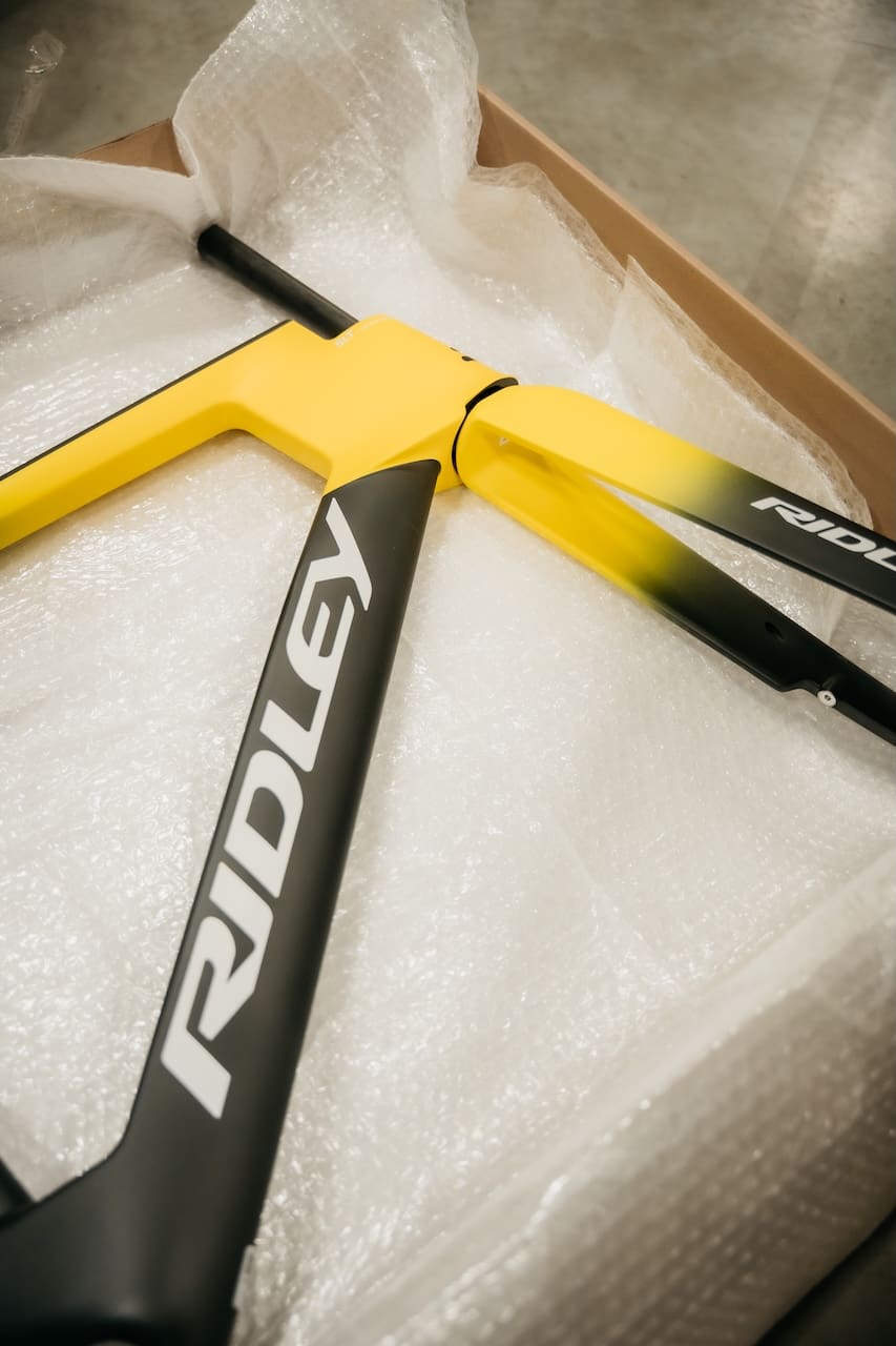 Vélo Ridley Noah Fast 3.0 peint par par Jochim Aerts pour le Maillot Jaune Torstein Træen