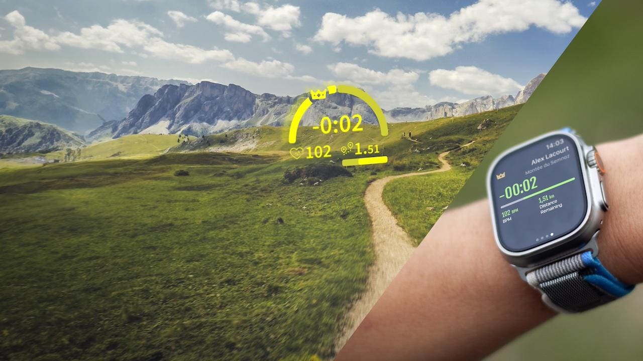 2024 Application ActiveLook affichage des Live Segments Strava