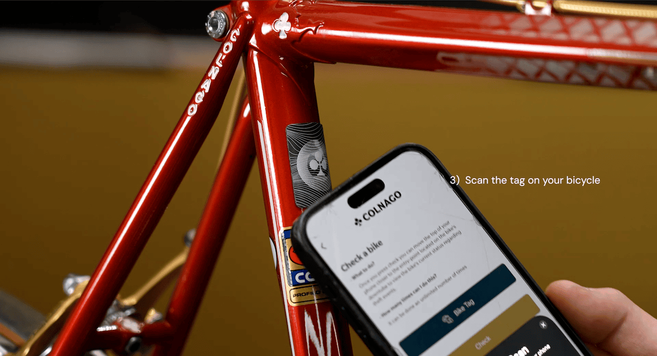 Identification et authentification des Colnago avec Blockchain et le Retrofitting