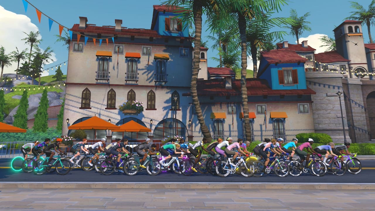 nouveau parcours Zwift sur l'ile de Jarvis